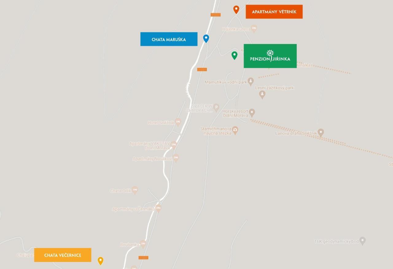 Hotel Jirinka Dolní Morava Kültér fotó